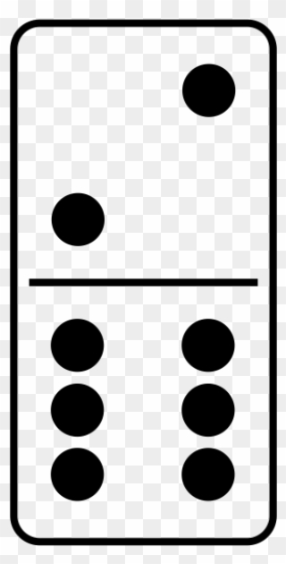 Dominoes Png - Black And White Domino Clipart Transparent Png