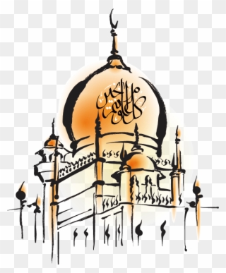 Hand Painted Mosque - Eid Ul Adha Png Clipart