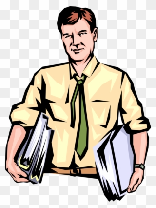 Entrepreneur With Armloads Of - Working Adult Clipart Png Transparent Png