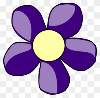 Purple Flower Clipart 7 Flower - Clip Art Flowers Purple - Png Download