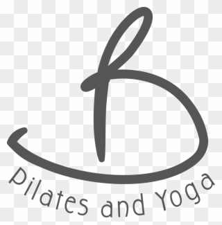 B Pilates And Yoga - B Text Logo Yoga Clipart