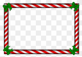Download Banner Download Santa Hat Two Isolated Stock - Candy Cane Border Png Clipart