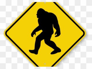 Sasquatch Clipart Transparent - Winding Road Sign Png