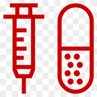 Syringe And Pill Icon - Stock Clipart