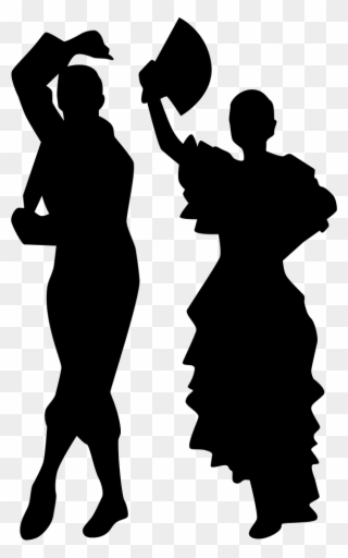 Man And Woman Flamenco Dance Silhouettes Comments - Flamenco Silhouette Clipart
