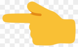 File - Emoji U1f448 - Svg - Pointing Finger Emoji Png Clipart