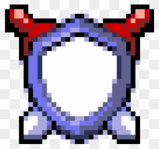 Shield And Sword Sprite - Sword And Shield Pixel Clipart
