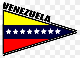 Bandera De Venezuela Triangular - Venezuela Clipart - Png Download