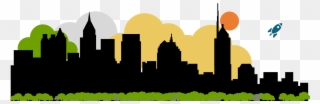 Rewarding Risk Done Righttm - Atlanta Skyline Silhouette Clipart