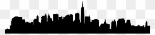 City Skyline Silhouette 02 Vector Eps Free Download, - New York Skyline Clipart