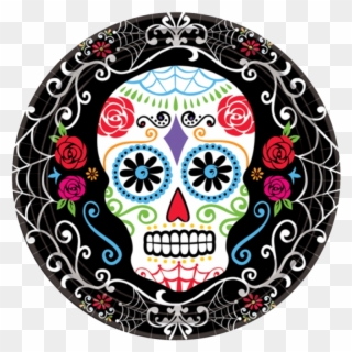 Day Of The Dead - Day Of The Dead Party Plates Clipart