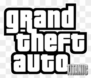 Gta Titanic Logo Mod - Grand Theft Auto Font Png Clipart