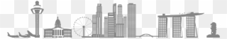 Svg Transparent Download Free Clipart Skyline - Singapore Skyline Vector Png