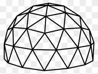 Drawing Polygons Clip Art - Geodesic Dome Png Transparent Png