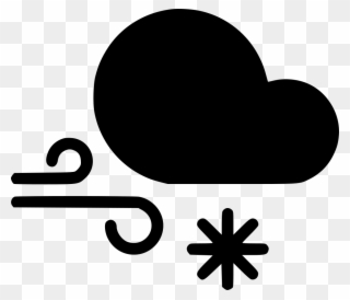 Snow Wind Cloud Gust Comments - Weather Forecasting Clipart