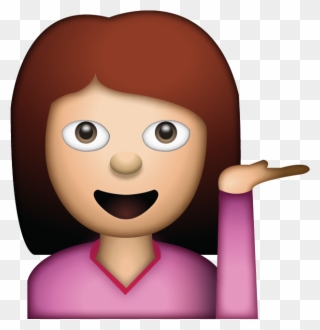 Download Woman Hand Gesture - Woman Emoji Clipart