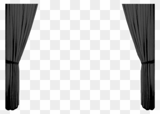 Curtain Black Png Clipart Curtain Window Light - Monochrome Transparent Png