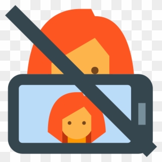 No Selfie Icon - Selfie Flat Png Clipart