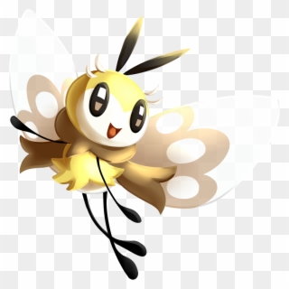 Pok Dex Entry For Ribombee Containing Stats - Pokemon Ribombee Clipart