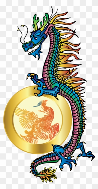 Dragon And Phoenix - Tai Chi Clipart