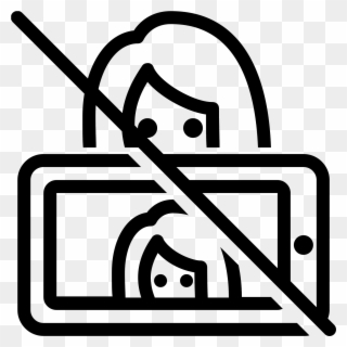 No Selfie Icon - Icon Selfie Png Clipart