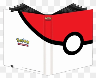 Clip Library Library Clip Binder Large - Pokémon Poke Ball Full-view 9-pocket Pro-binder - Png Download