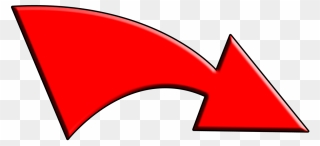 Clipart Arrow Path - Red Arrow Emoji Transparent - Png Download