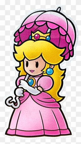 Princess Peach - Paper Mario Color Splash Characters Clipart