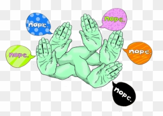 Nope - - Cartoon Clipart