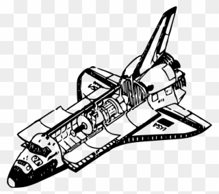 Drawing Spaceships Space Shuttle Clip Art Transparent - Nasa Rocket Ship Vector - Png Download
