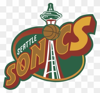 Seattle Vector Cartoon - Seattle Sonics Old Logo Clipart