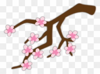 Cherry Blossom Clipart File - Cricut - Png Download