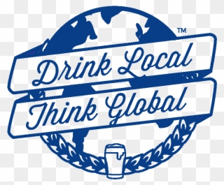 B - Drink Local Think Global Logo Clipart
