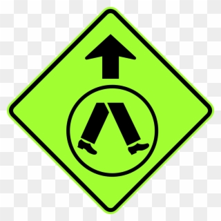 Australia W6-2 - Pedestrian Crossing Sign Australia Clipart