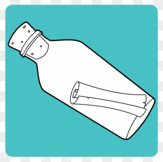 All Levels Write A Message In A Bottle To Get Help - Piracy Clipart