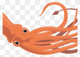 Realistic Clipart Squid - Giant Squid Clip Art - Png Download
