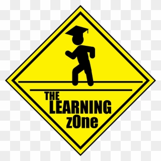 Learning Zone - School Ahead Road Sign Clipart
