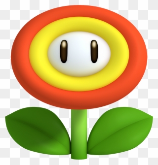 Mario Clipart Flower Power - Mario Fire Flower - Png Download