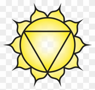 Chakra Healing Crystals - Solar Plexus Chakra Symbol Clipart