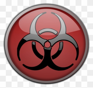 Toxic Barrel Celebratrion Clipart, Vector Clip Art - Custom Biohazard Symbol Sticker - Png Download