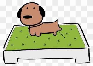 Putting Your Dog's Urine Scent On The Grass Will Help - Cartoon Clipart