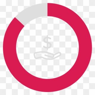 A Donut Graph With 87% Of Its Circle Filled In - Doughnut Clipart