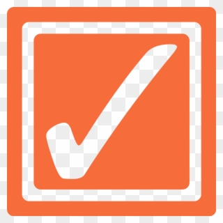 Orange Checkbox Clipart