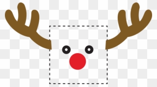 Rudolph Reindeer Light Switch Sticker - Light Switch Clipart