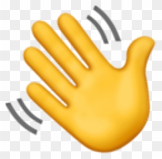 Hand Emoji Clipart Patience - Waving Hand Emoji Png Transparent Png