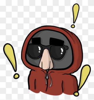 Bad Guy In Disguise With Hood Up - Villain Clipart