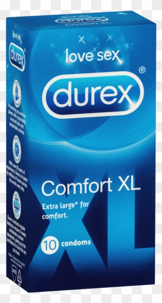 Condom Png - Durex Xl Comfort Size Clipart