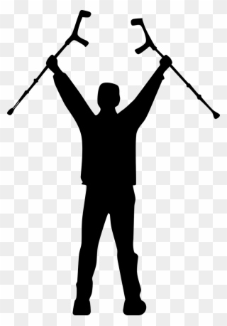 Overcoming Silhouette Minus Ground - Discovery Of Divine Healing Clipart