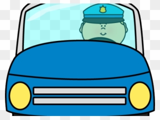 Car Clipart Police Officer - Police Officers In Car Clipart - Png Download