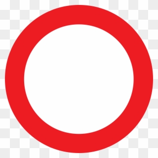 File - Vorschriftszeichen 1 - Svg - Red Circle Logo Template Clipart